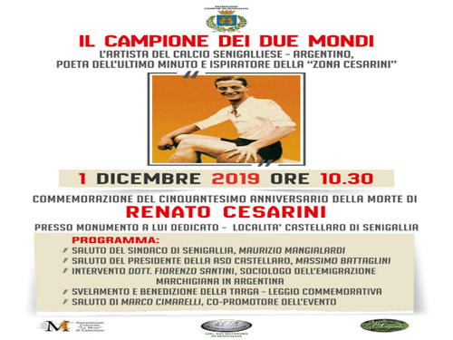 50° Anniversario morte Renato Cesarini