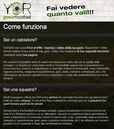 PROSEGUE LA NOSTRA COLLABORAZIONE CON "YOUR FOOTBALL"