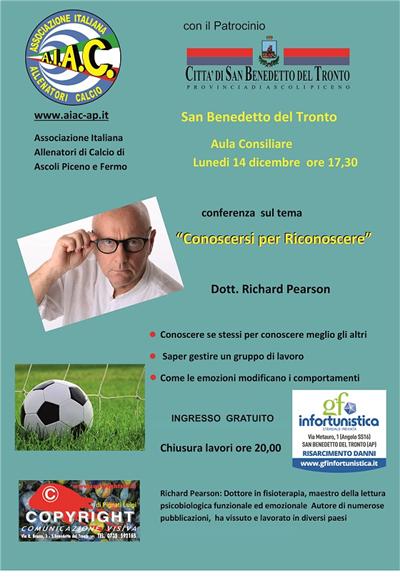 AIAC: IL DR. RICHARD PEARSON A S.BENEDETTO DEL TRONTO LUNEDI 14