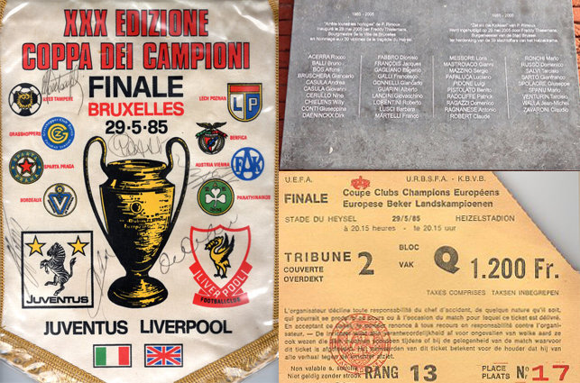 29/05/1985 BRUXELLES STADIO HEYSEL